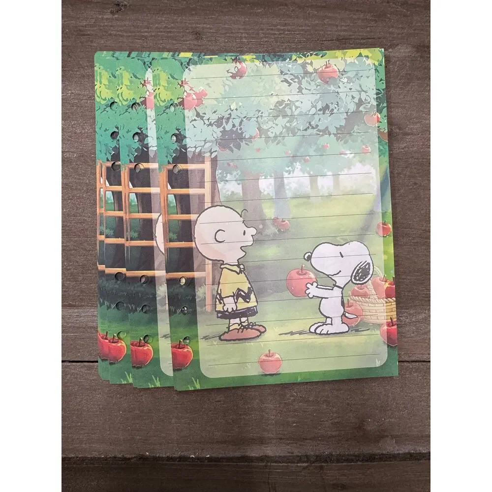 Charlie Brown Snoopy Size A5 Refill Stationery Paper